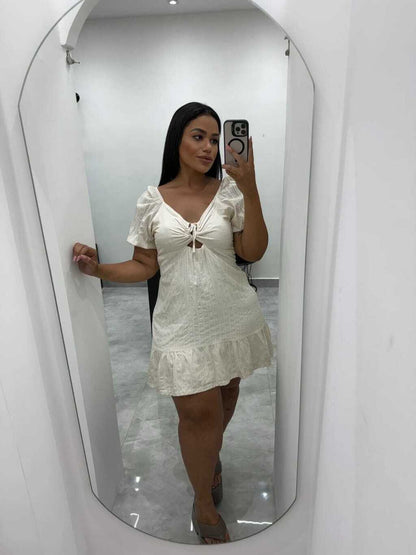 Vestido manga ciganinha