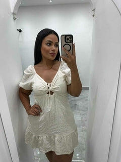 Vestido manga ciganinha