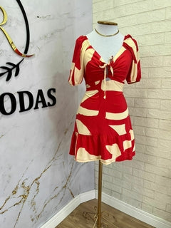 Vestido manga ciganinha em air flow